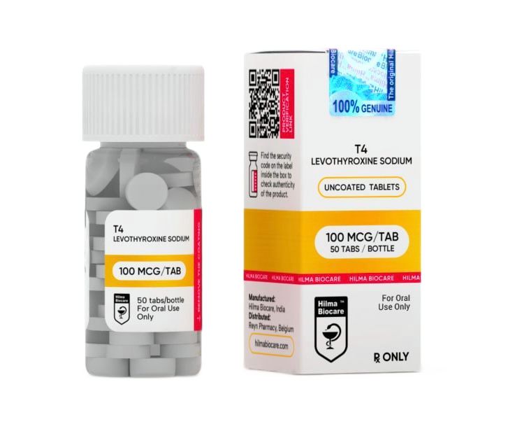 T4 – Levothyroxine Sodium 100 mcg