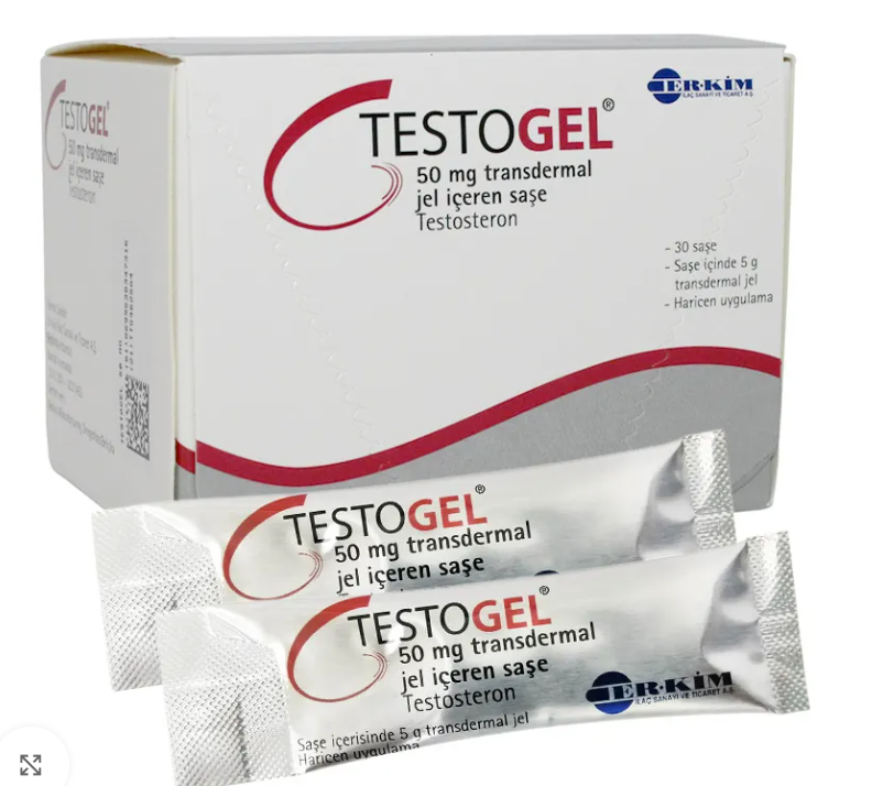 Testogel 50 mg – Gel de Testostérone (30 sachets)